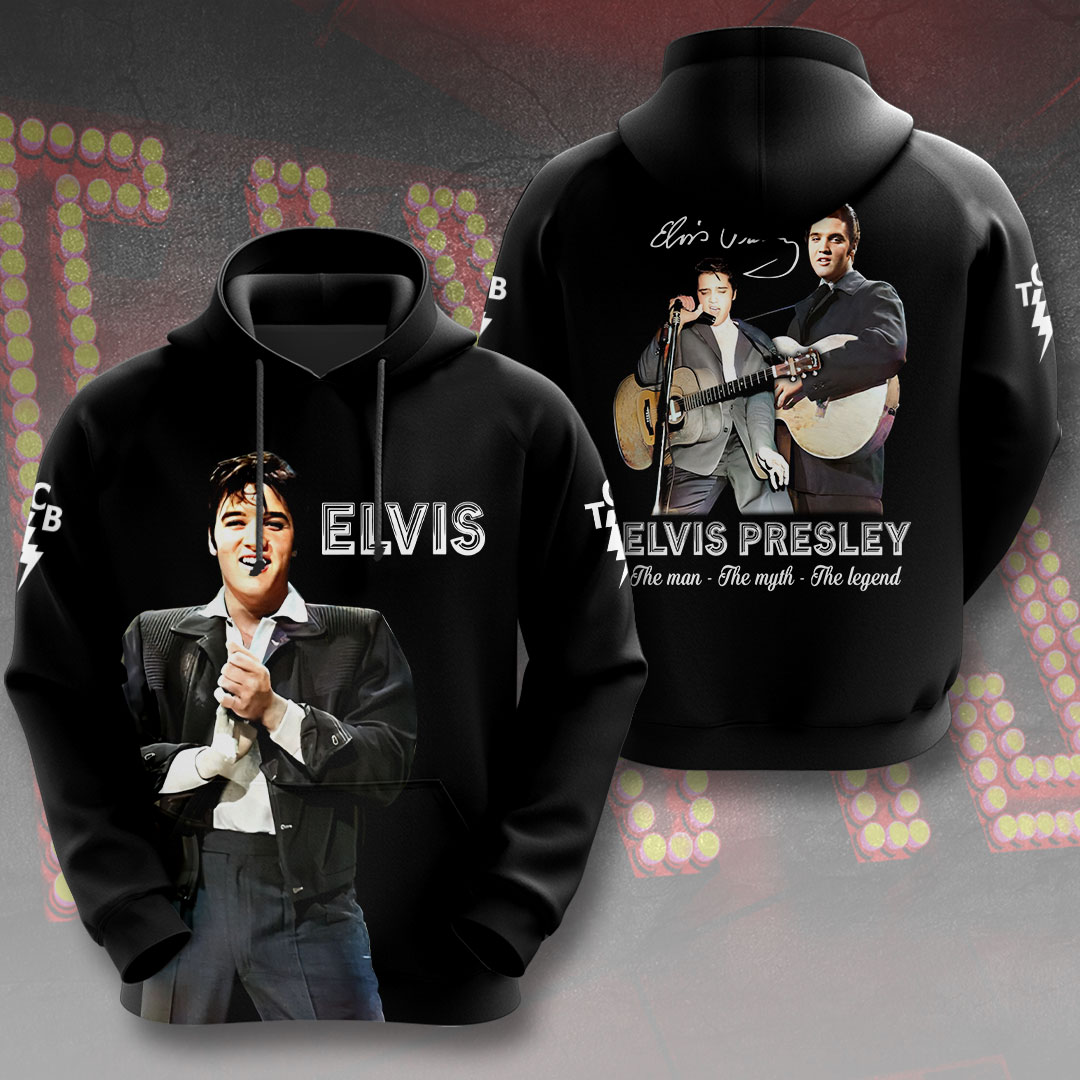 Elvis Presley Rock And Roll Multi-Platinum Hoodie