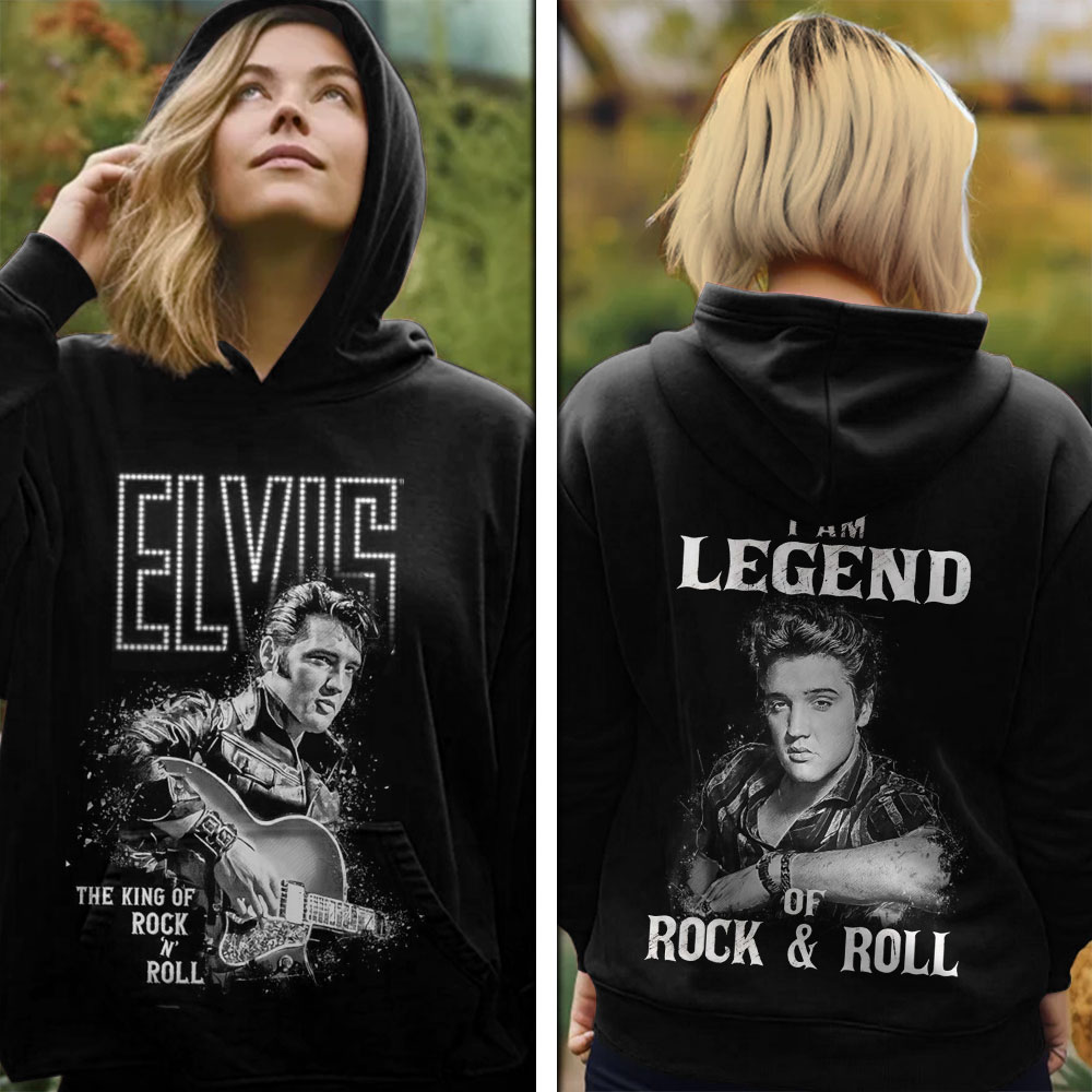 Elvis Presley Rock And Roll Rca Records Hoodie