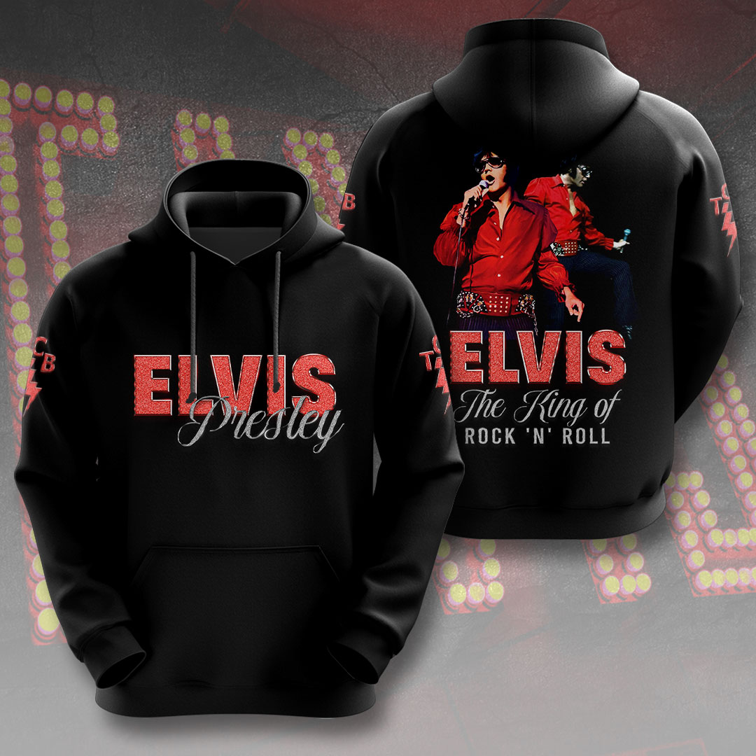 Elvis Presley Rock And Roll Graceland Tours Hoodie