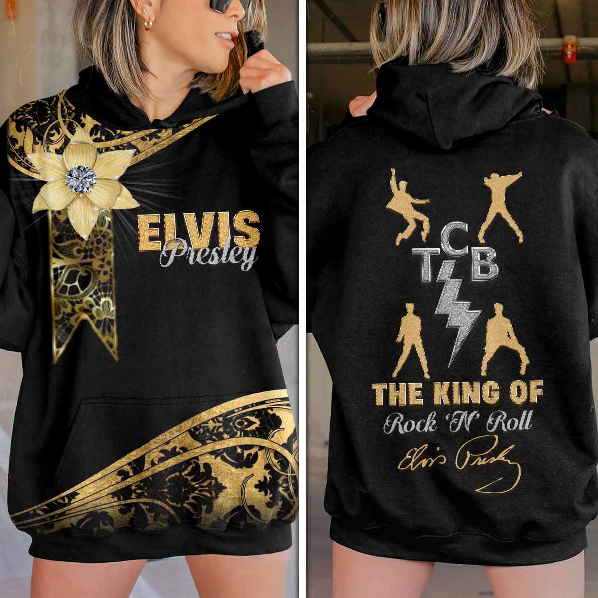 Elvis Presley Rock And Roll Grammy Awards Hoodie