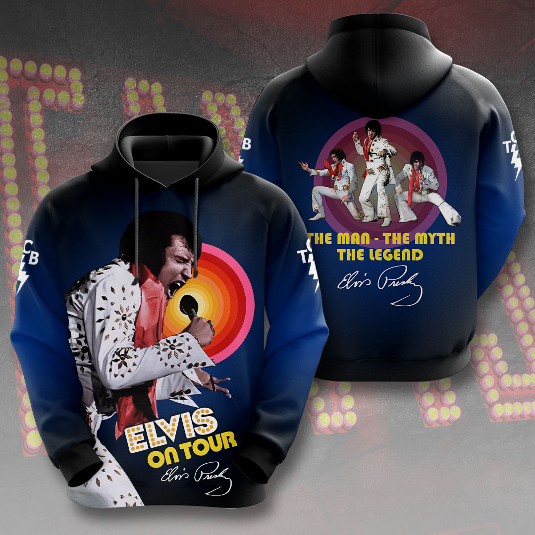 Elvis Presley Rock And Roll Sun Records Hoodie