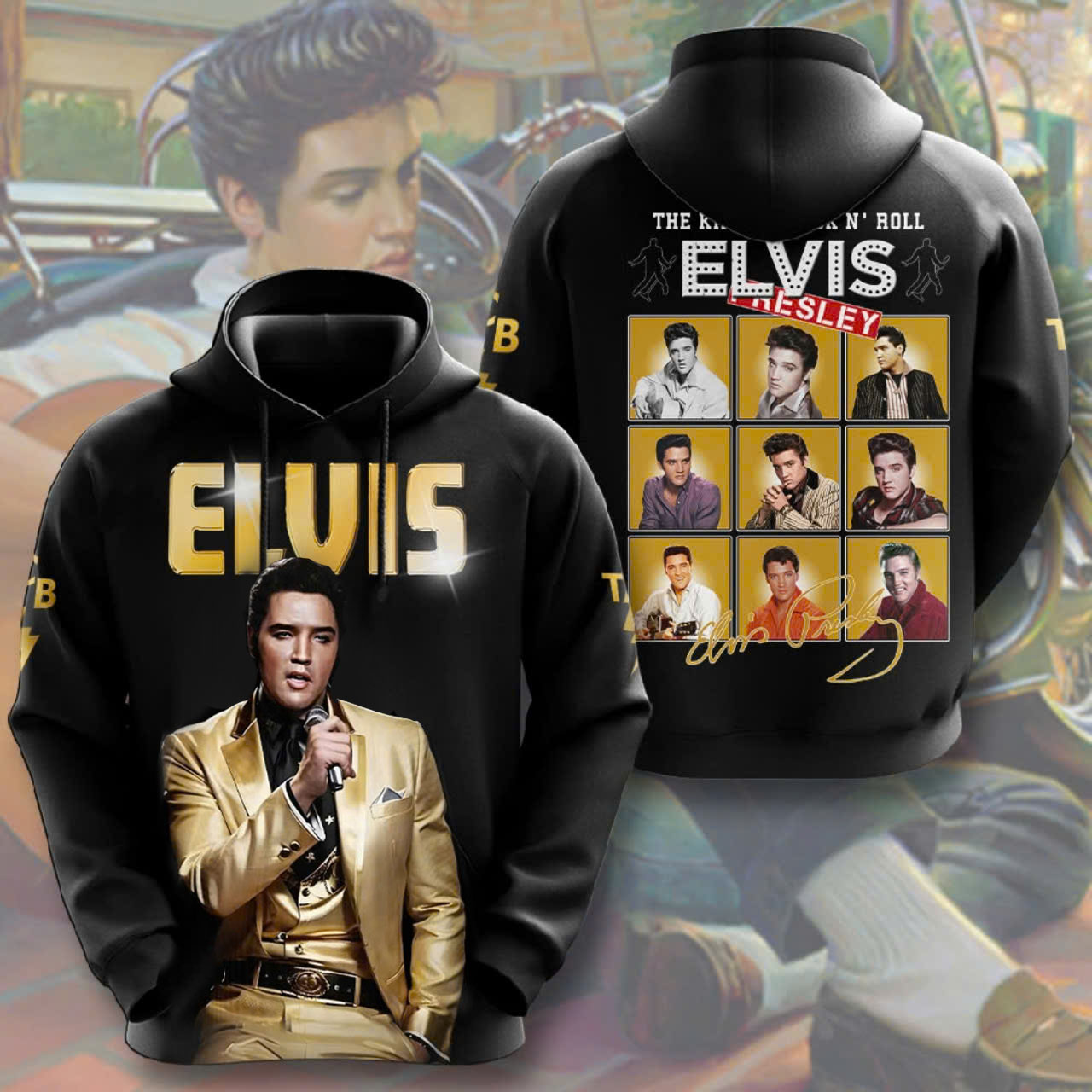 Elvis Presley Rock And Roll Idol Hoodie
