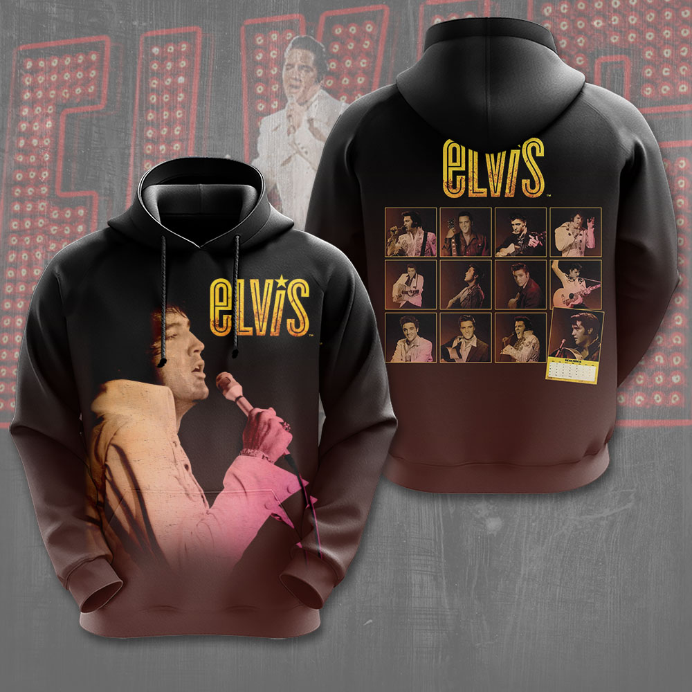 Elvis Presley Rock And Roll King Of Rock And Roll Hoodie