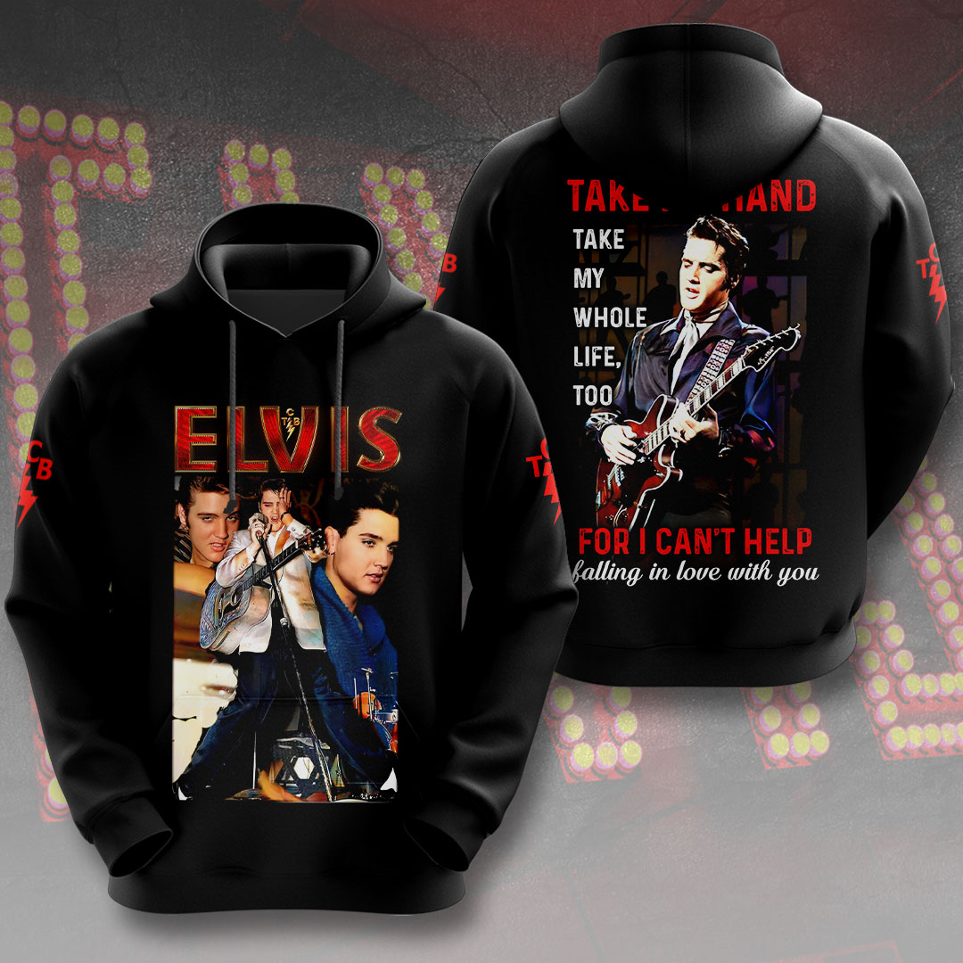 Elvis Presley Rock And Roll Elvis Presley Enterprises Hoodie