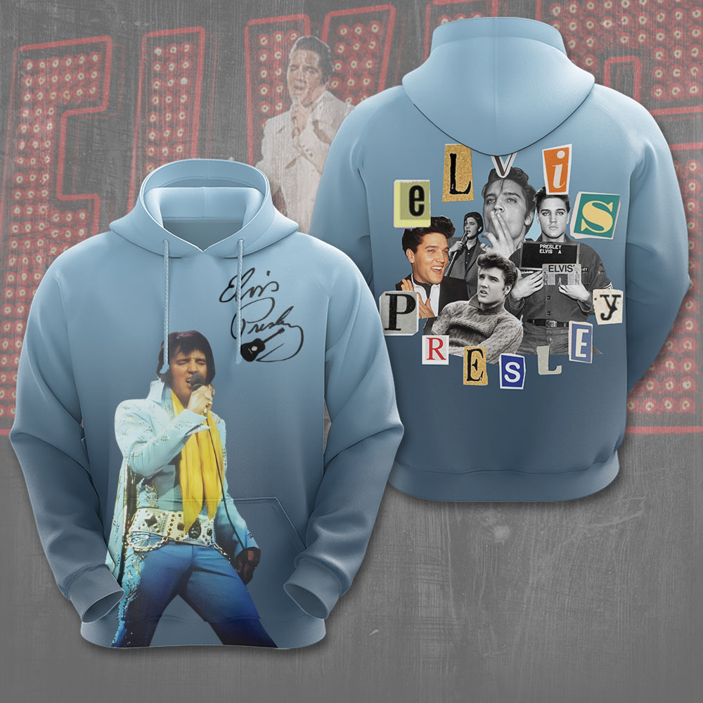 Elvis Presley Rock And Roll Singles Hoodie