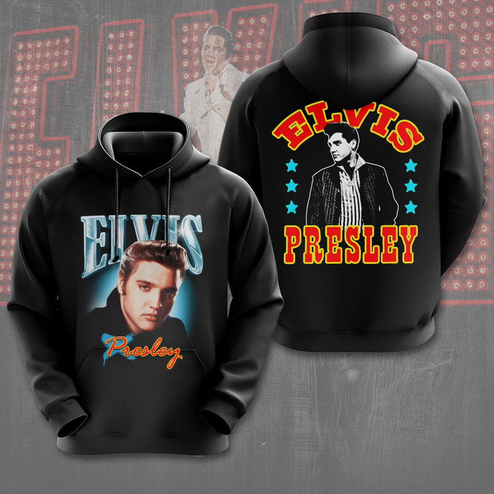 Elvis Presley Rock And Roll Album Hoodie