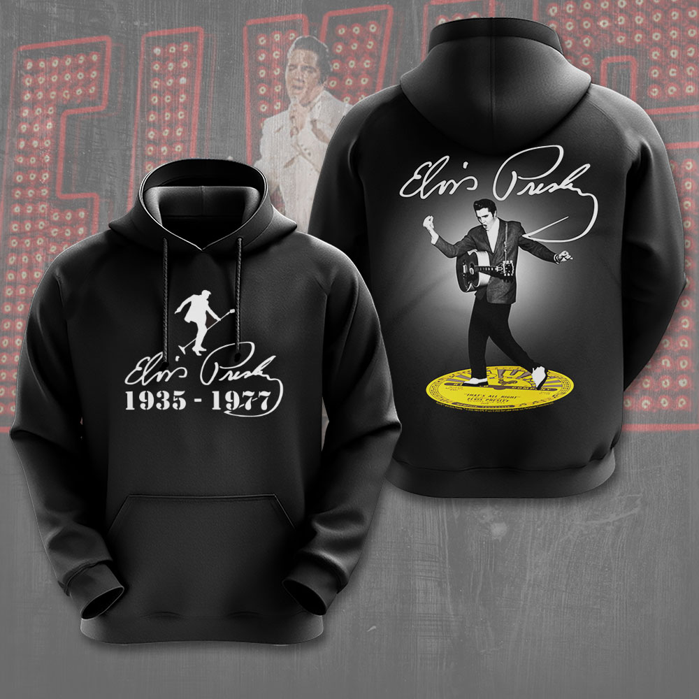 Elvis Presley Rock And Roll Narration Hoodie
