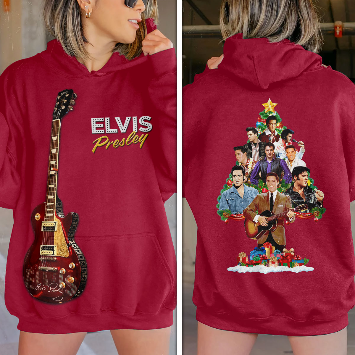 Elvis Presley Rock And Roll Blue Hawaii Hoodie