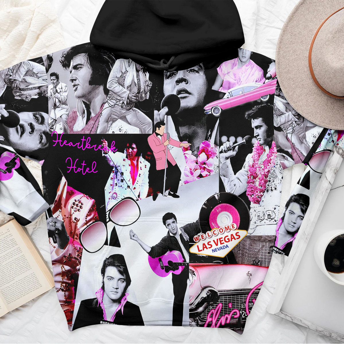 Elvis Presley Rock And Roll Stax Hoodie