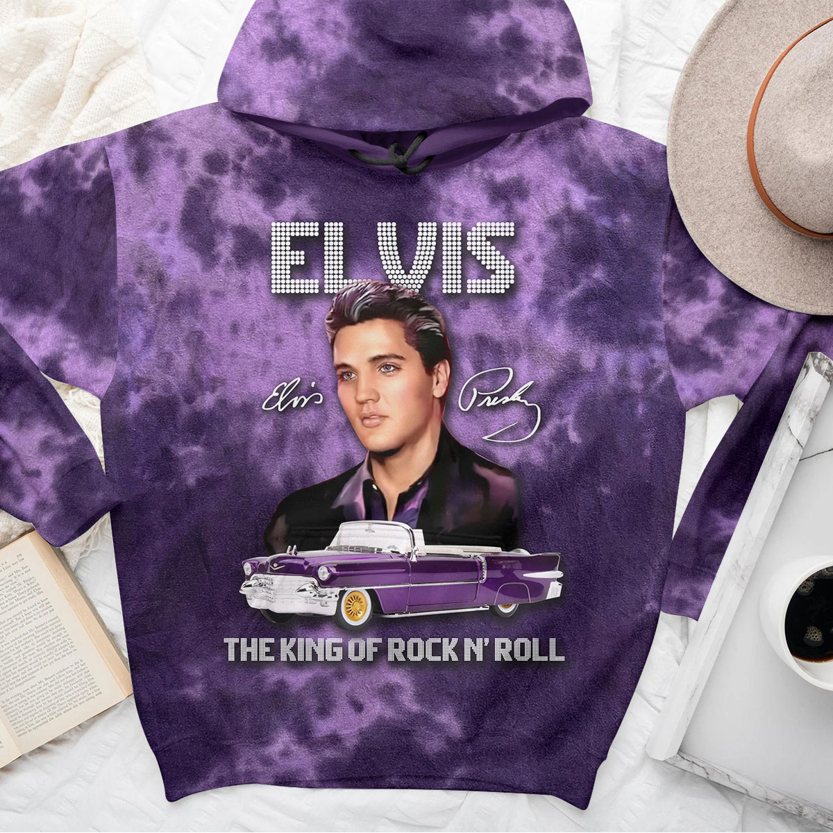 Elvis Presley Rock And Roll Las Vegas Residency Hoodie