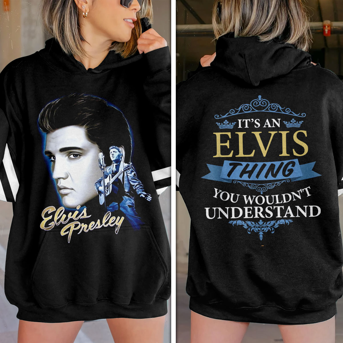 Elvis Presley Rock And Roll Rca Victor 1950S Hoodie