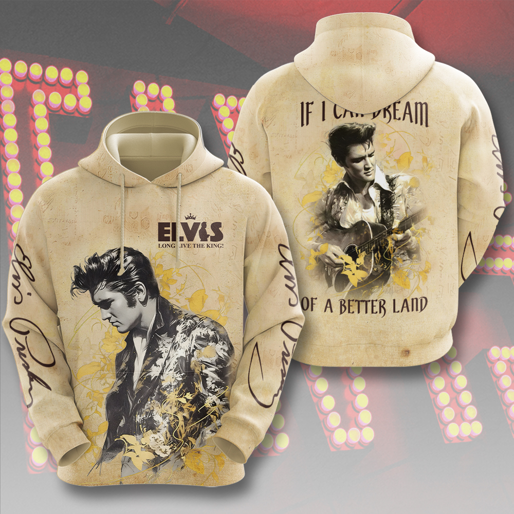 Elvis Presley Rock And Roll 1970S Tour Hoodie