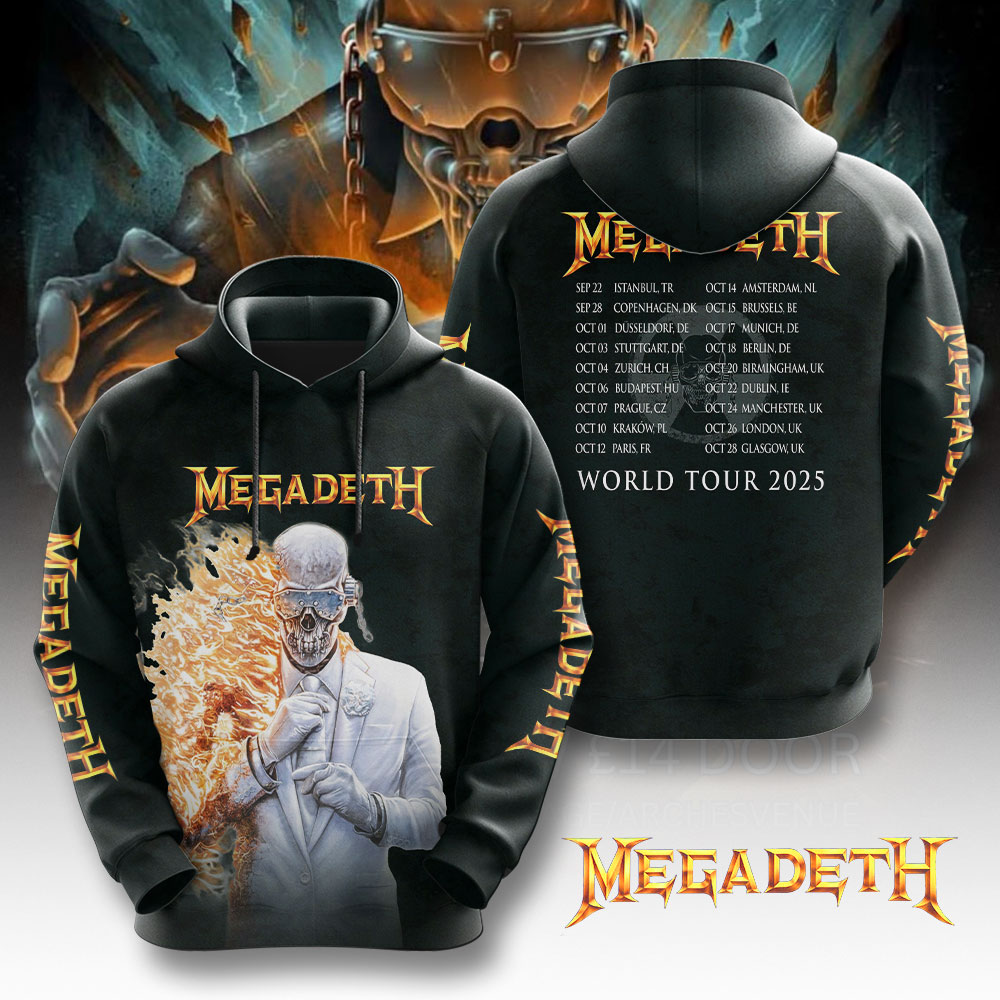 Megadeth Announce Final Album & Farewell Tour For 2025 Hoodie