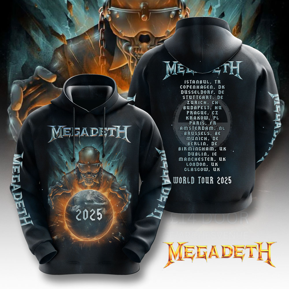 Megadeth Live Tour 2025 Hoodie