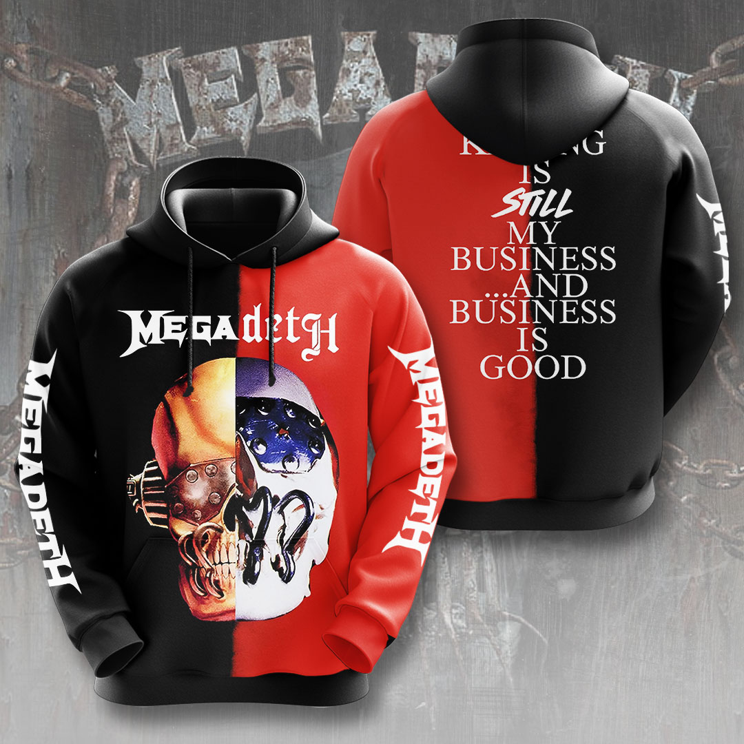 Megadeth Red Black Hoodie