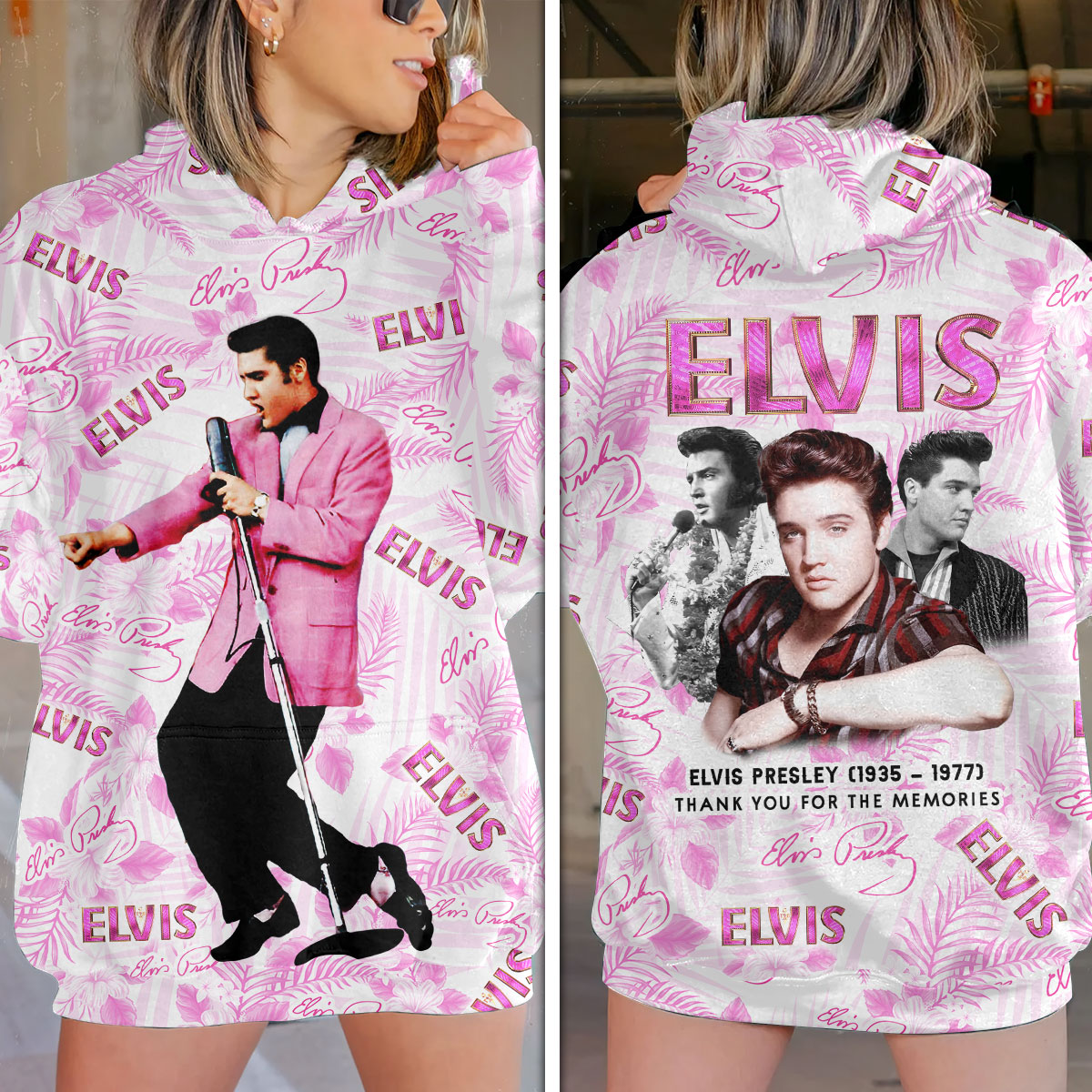 Elvis Presley Miss Leather Outfihoodie