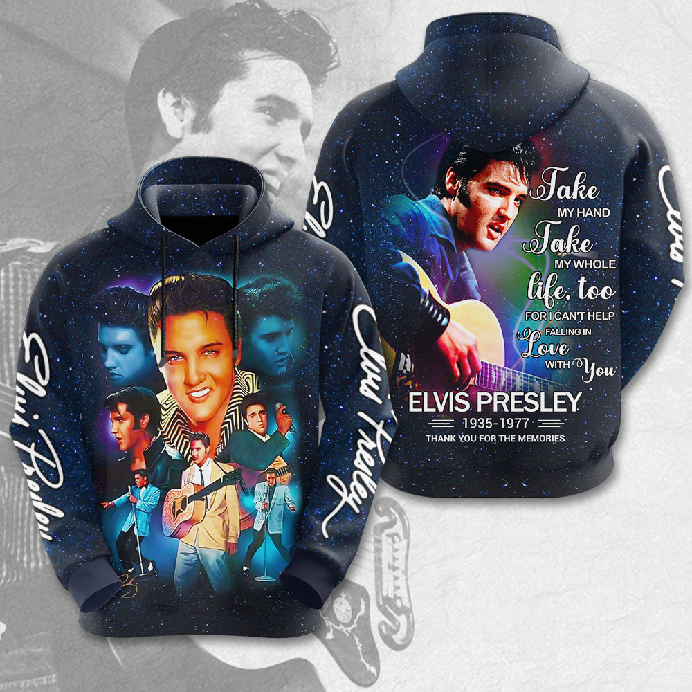 Elvis Presley Miss Platinum Album Hoodie