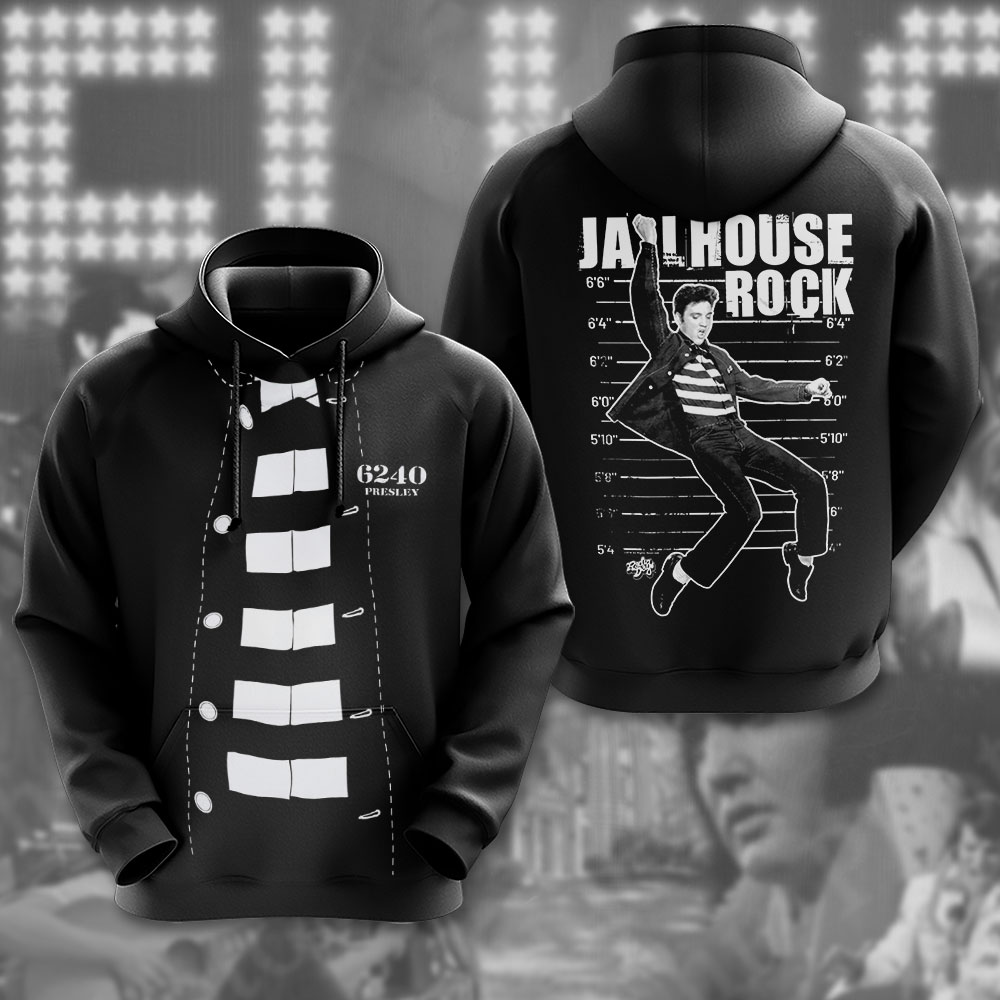Elvis Presley Black Rockabilly Hoodie