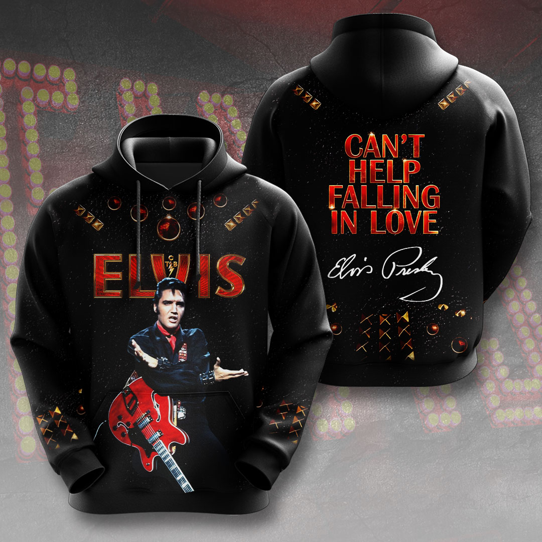 Elvis Presley Black Gospel Singing Hoodie