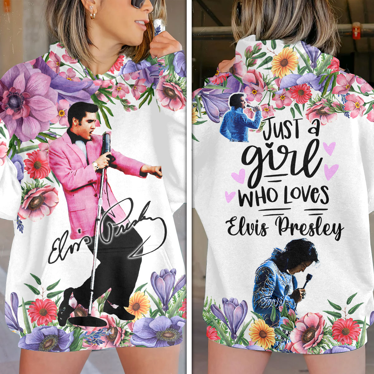Elvis Presley Black Hip-Shaking Hoodie