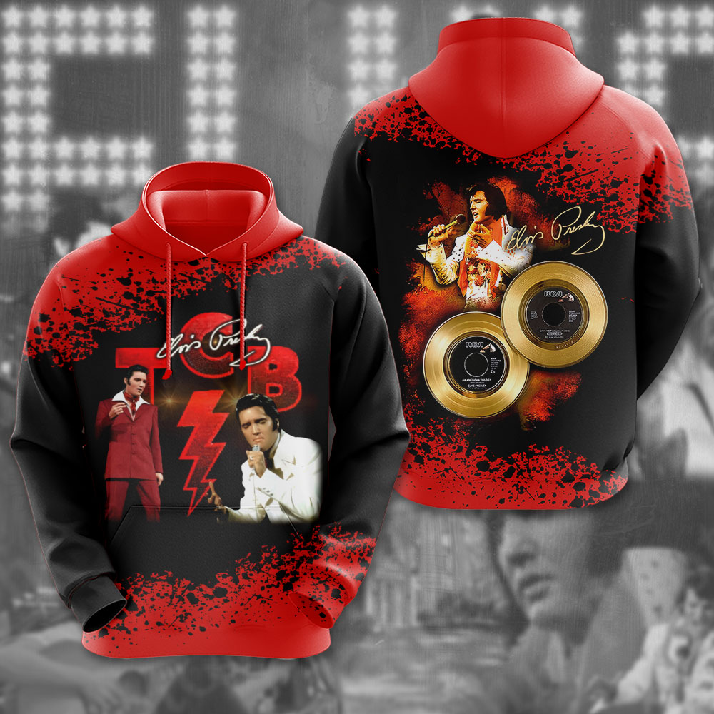 Elvis Presley Black Era 1950S Hoodie