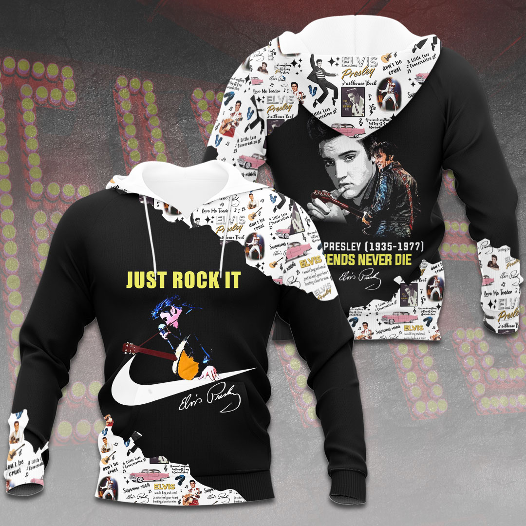 Elvis Presley Black Viva Nash Vegas Hoodie