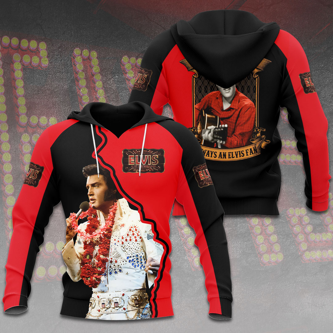 Elvis Presley Black Graceland Mansion Hoodie