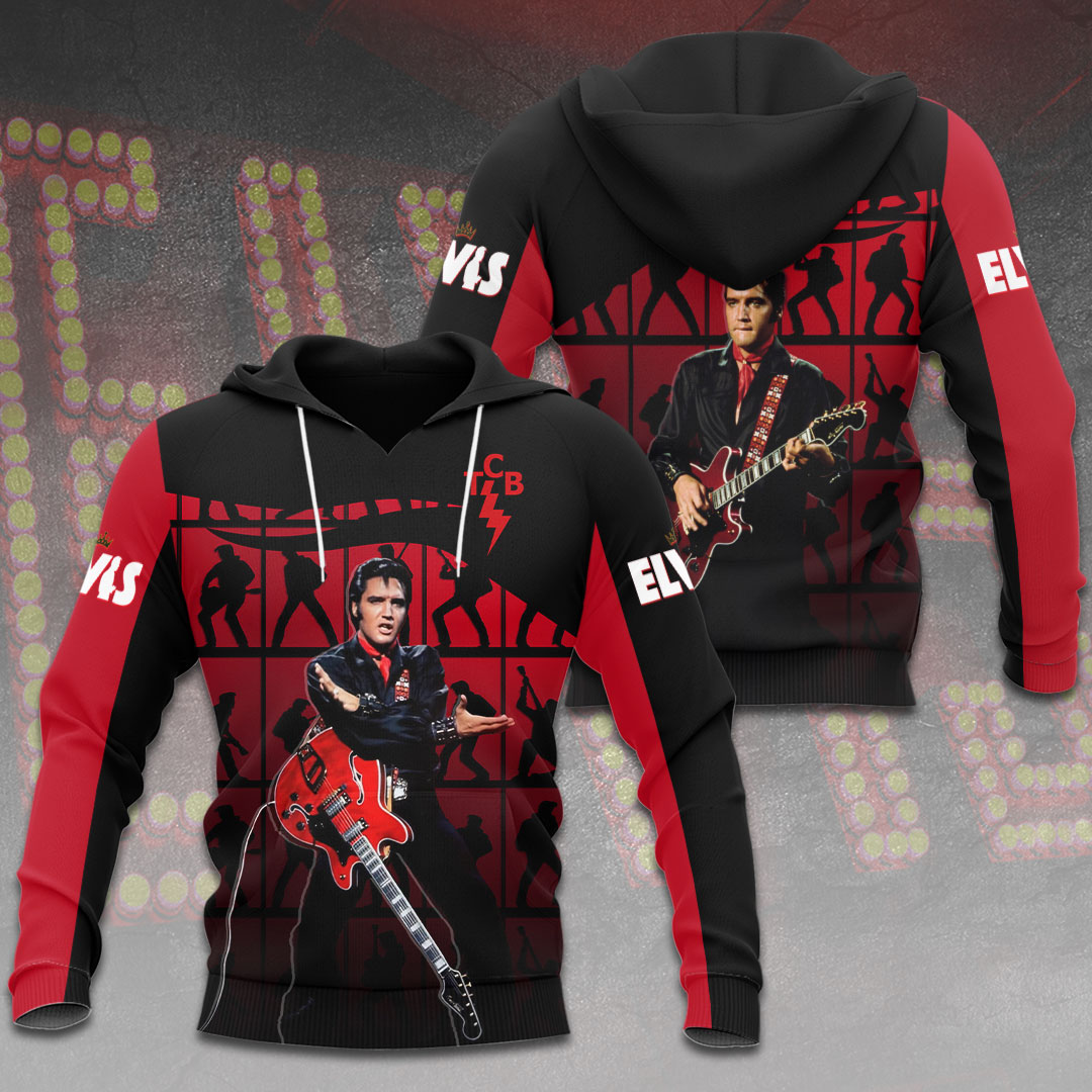 Elvis Presley Black Movie Star Hoodie