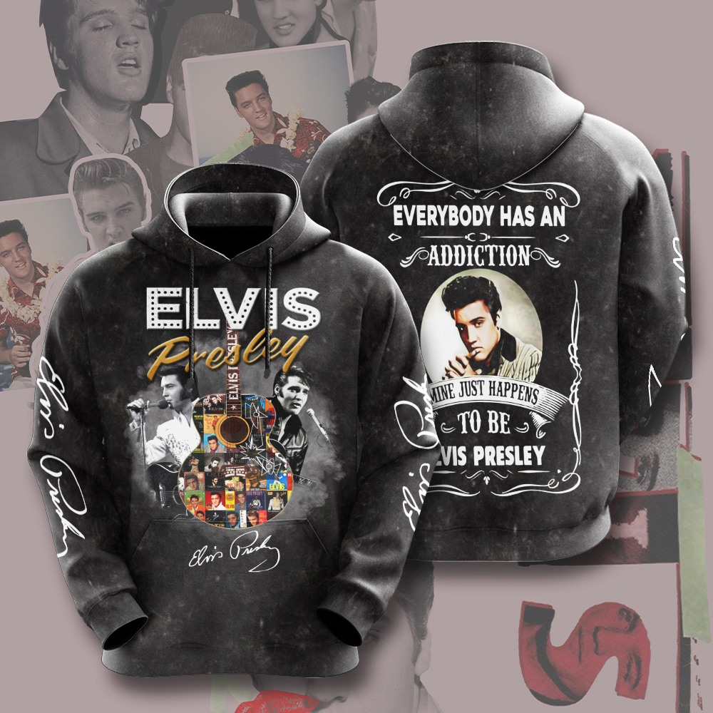 Elvis Presley Black Leather Outfihoodie