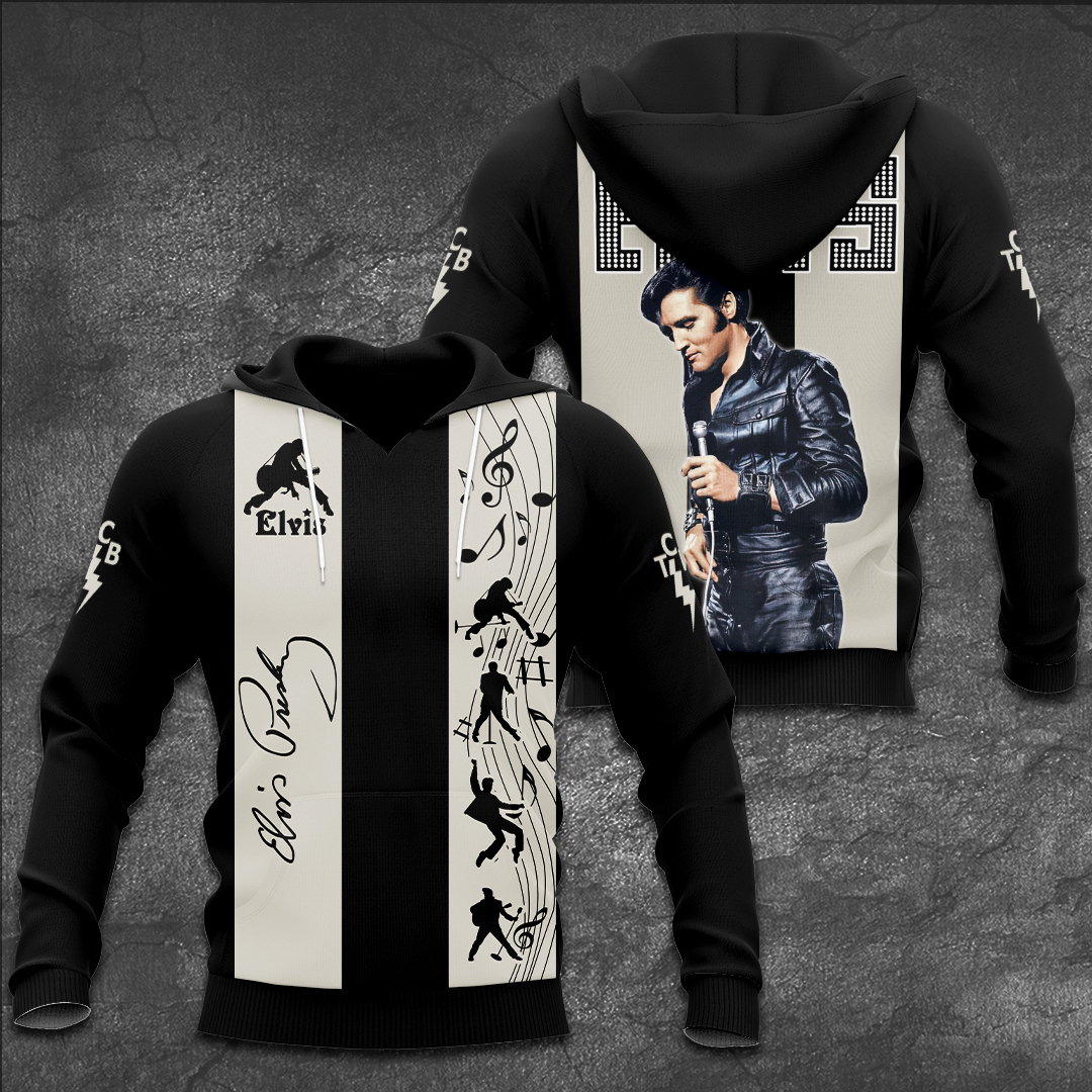 Elvis Presley Black Rca Records Hoodie