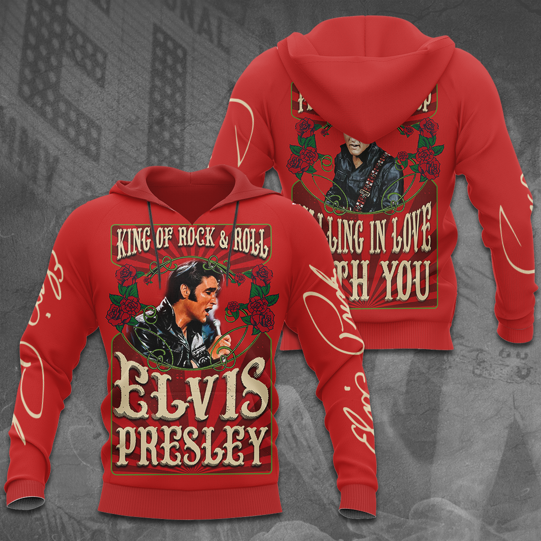 Elvis Presley Black Satellites Hoodie