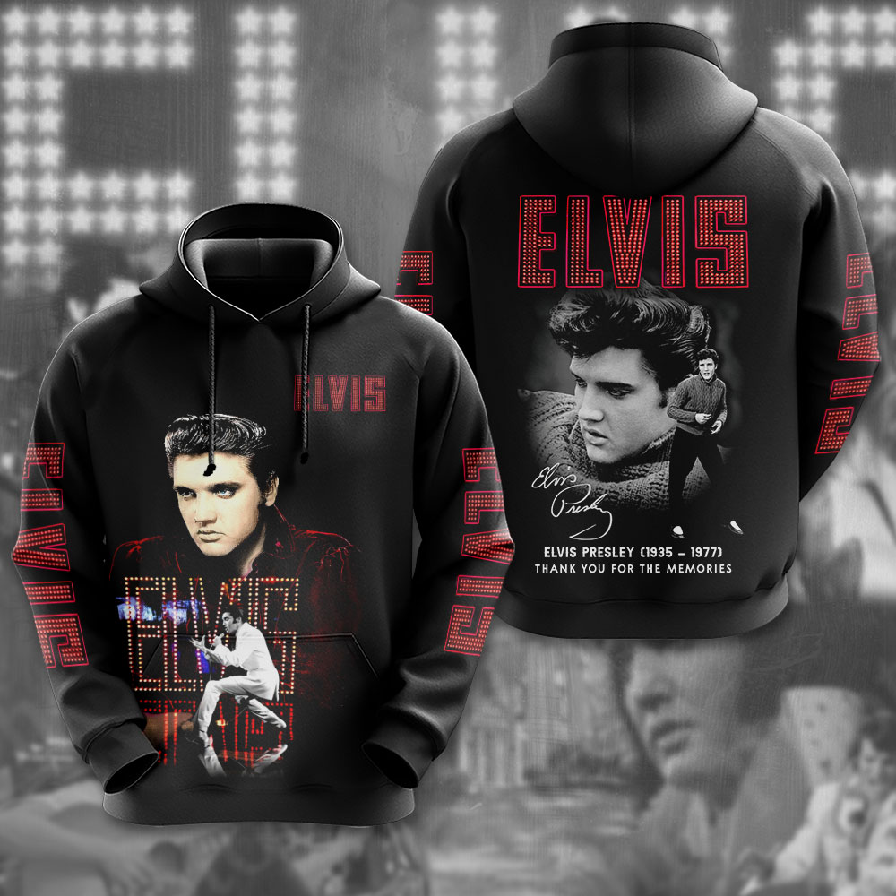Elvis Presley Black Graceland Tours Hoodie