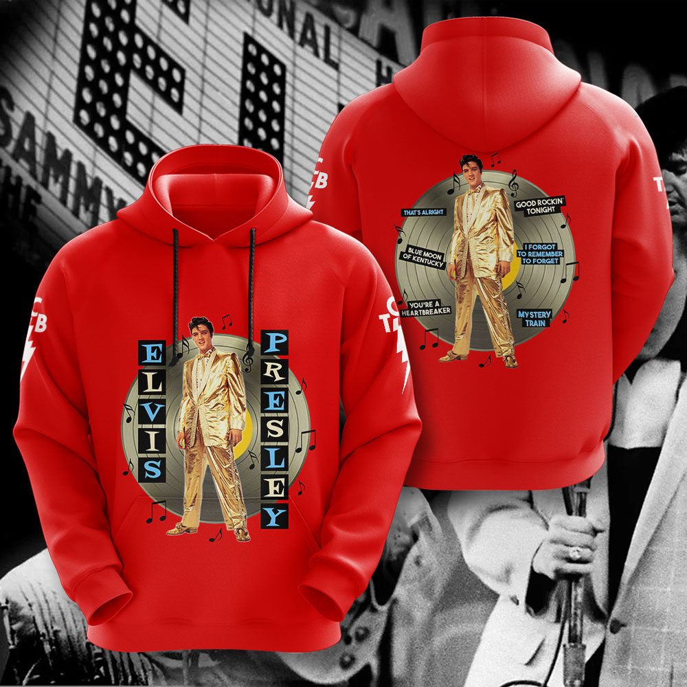 Elvis Presley Black 1956 Jailhouse Rock Hoodie