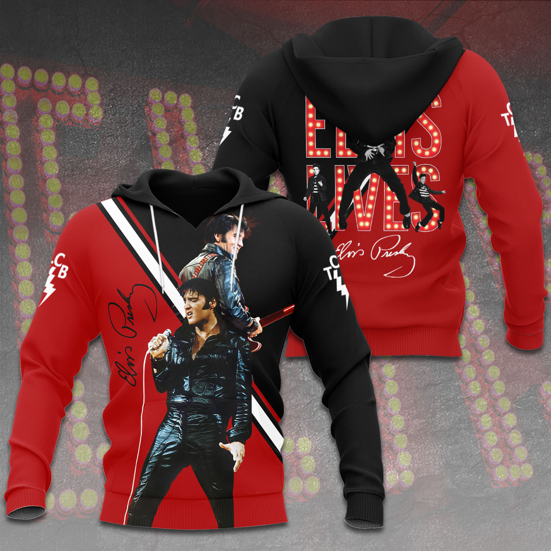 Elvis Presley Black Presley Parade Hoodie