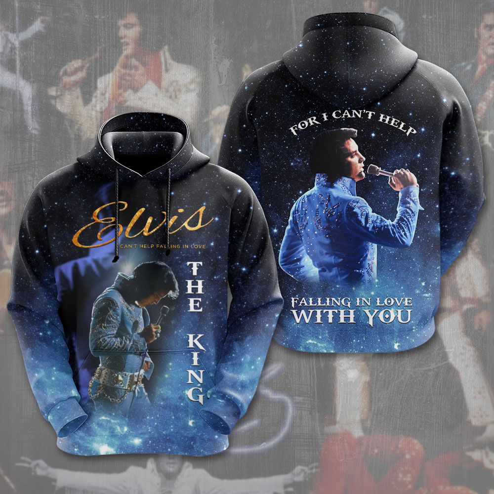 Elvis Presley Black Elvis Presley Enterprises Hoodie