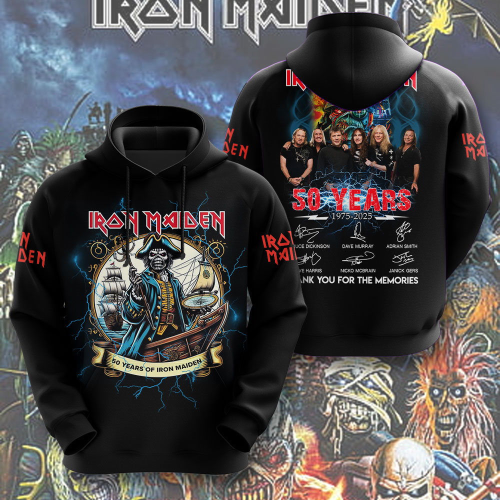 Iron Maiden Flames Hoodie