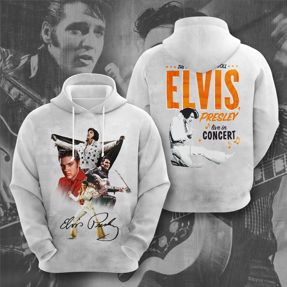 Elvis Presley Black Military Service Hoodie