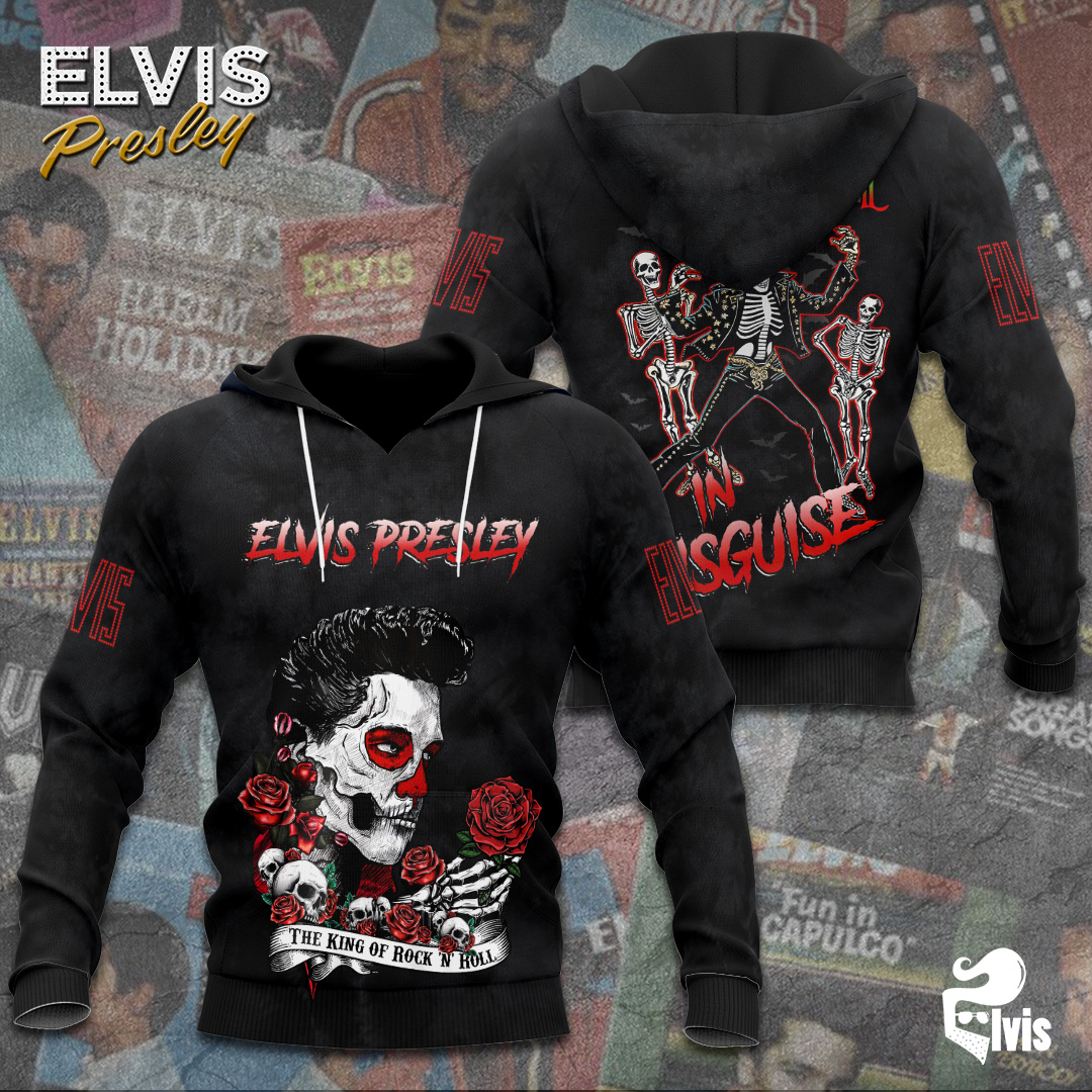 Elvis Presley Black Narration Hoodie