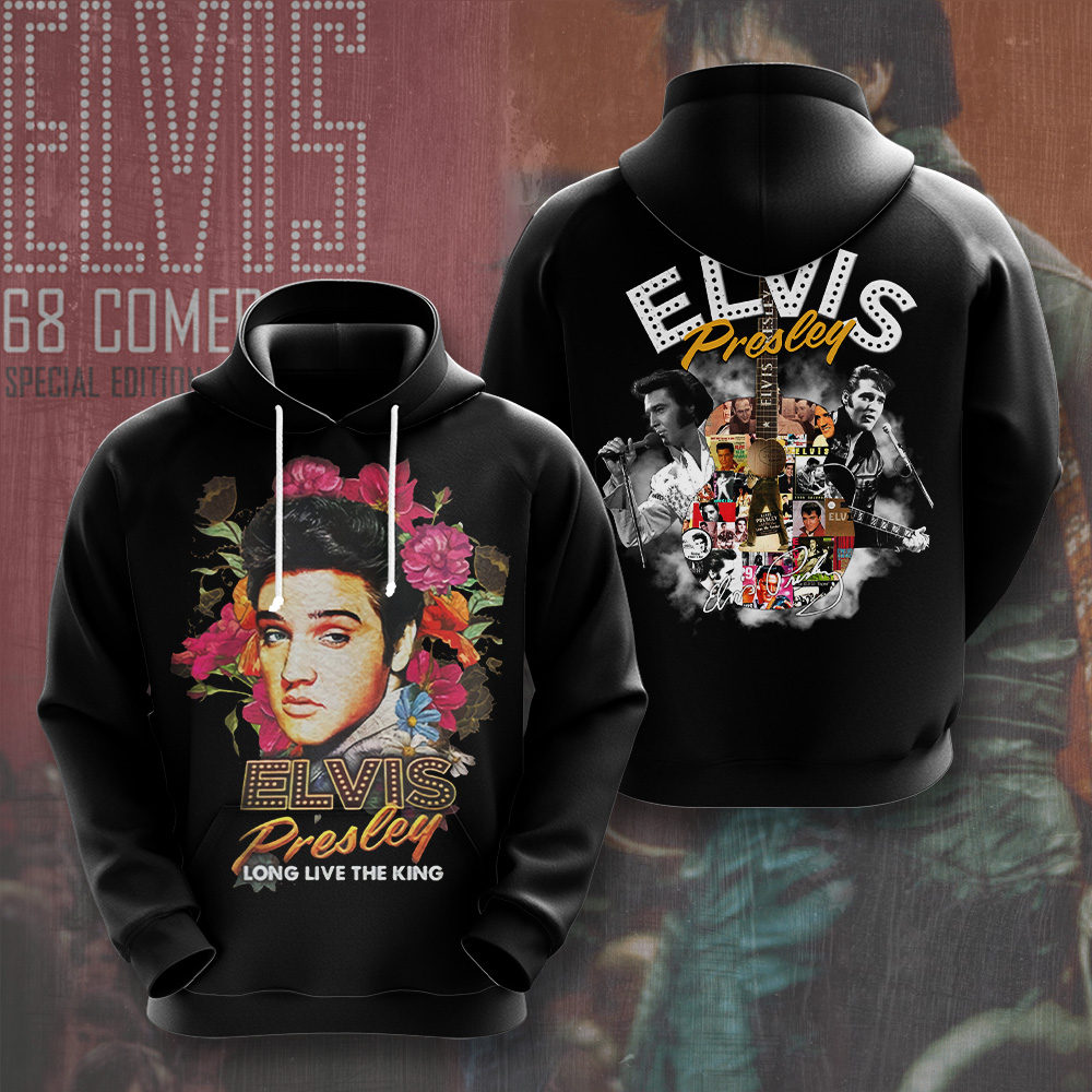 Elvis Presley Black Country Influence Hoodie