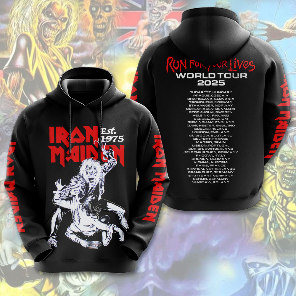 Iron Maiden White Hoodie