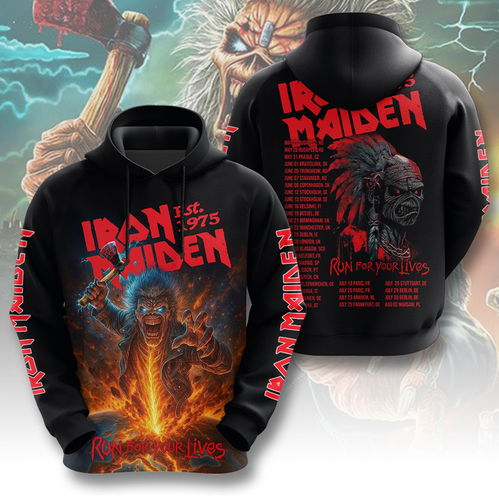 Iron Maiden Monochrome Hoodie