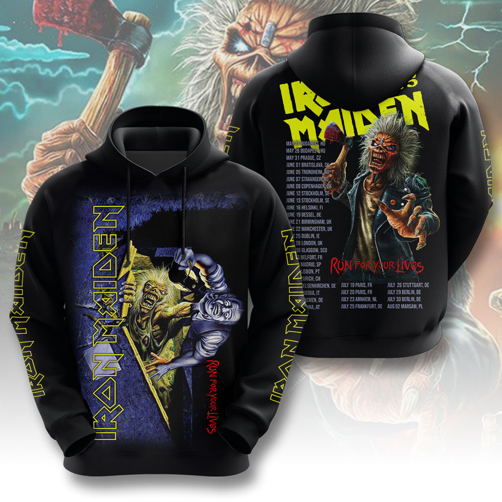 Iron Maiden Rare Shirhoodie