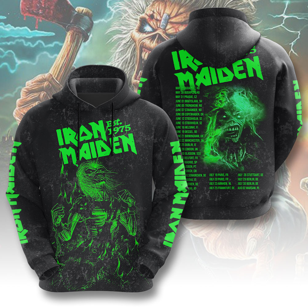 Iron Maiden Retro Design Hoodie