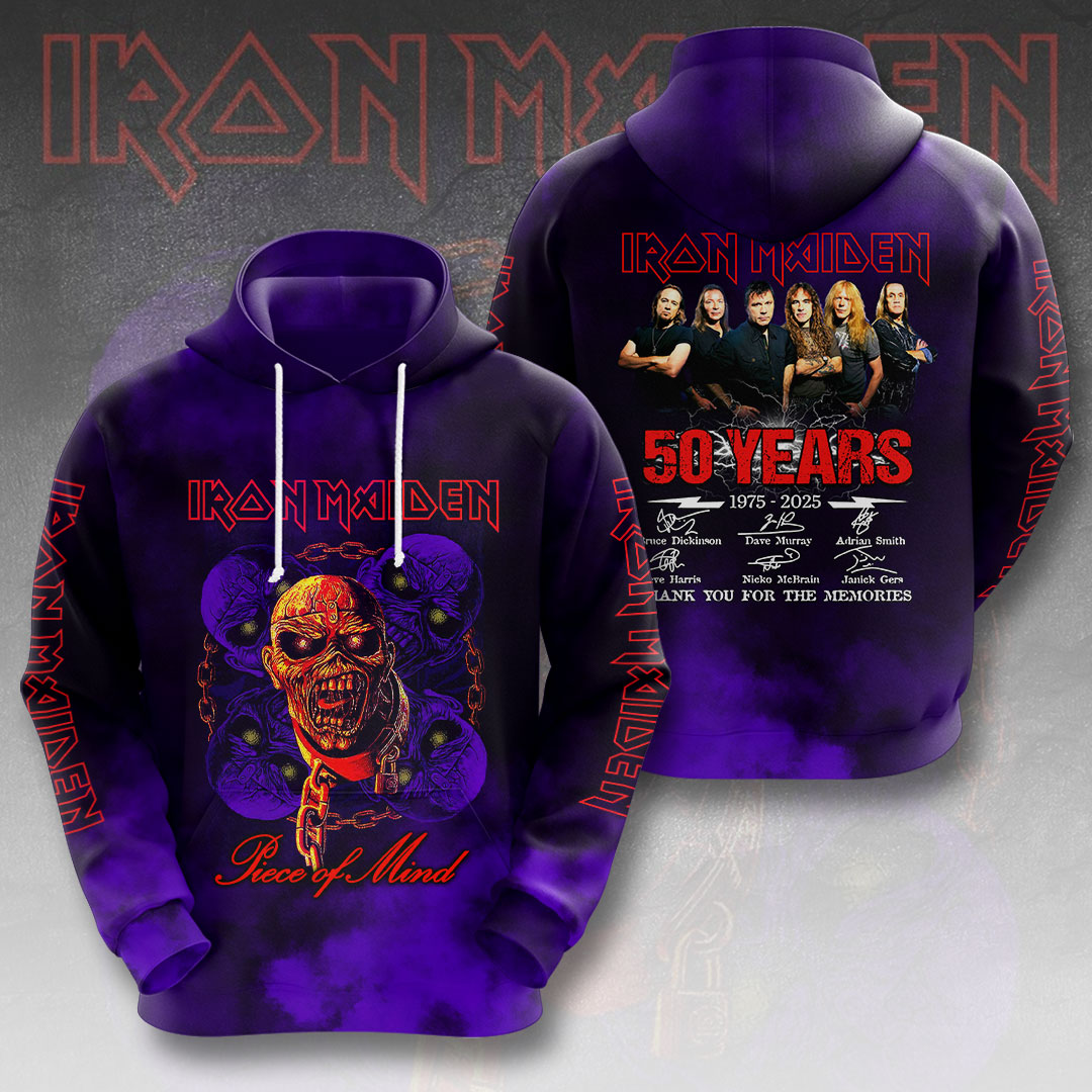 Iron Maiden 1980S Style Hoodie