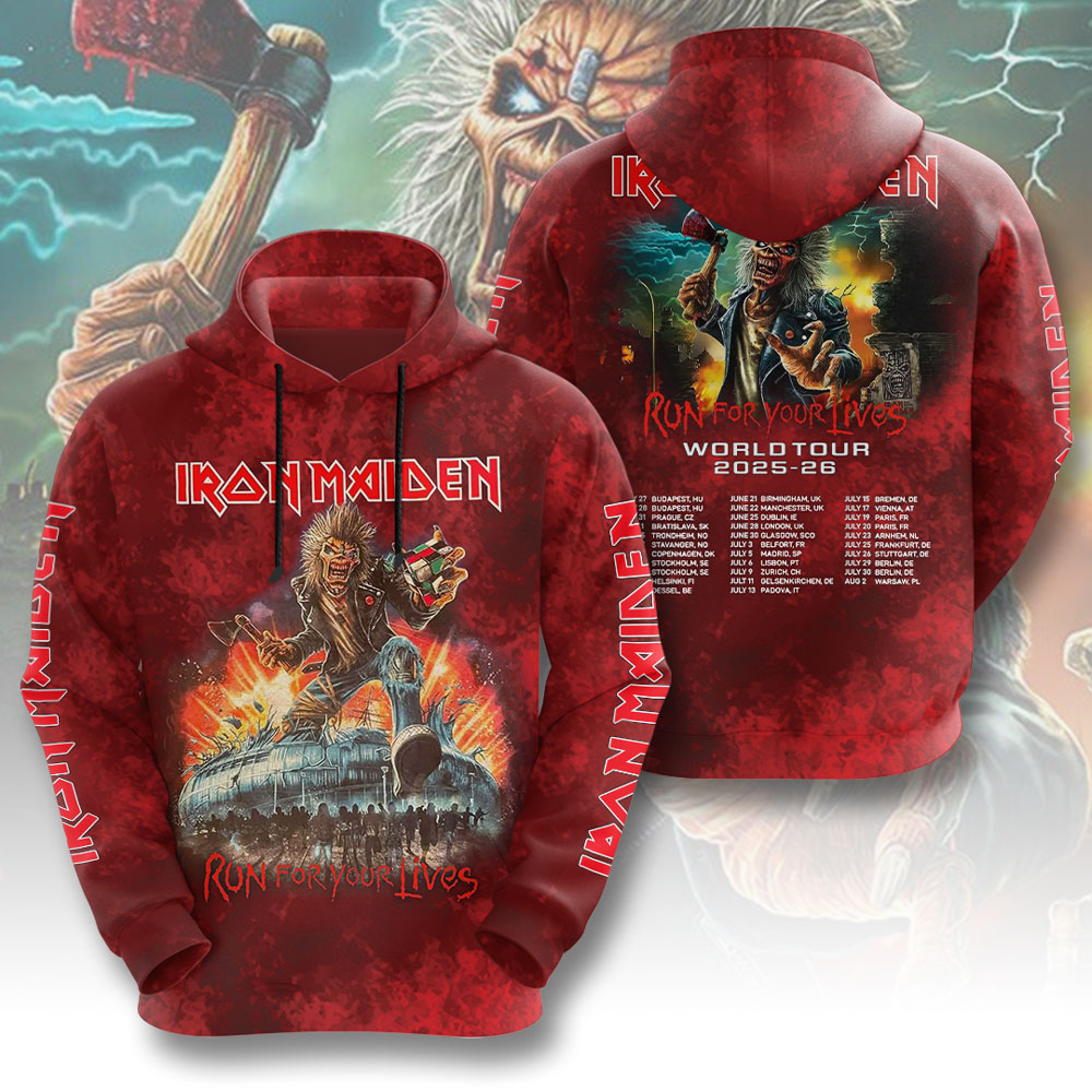 Iron Maiden Black Hoodie