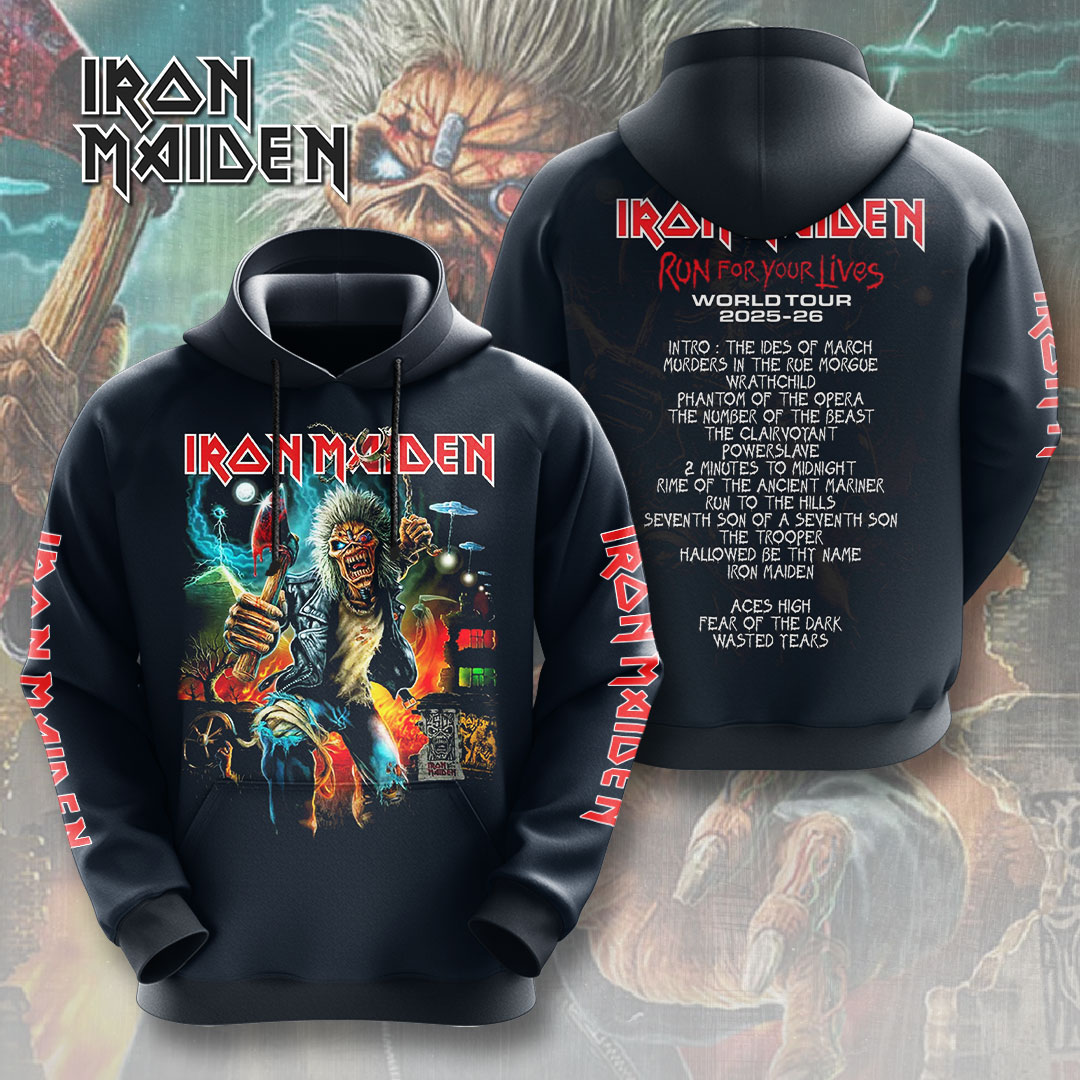 Iron Maiden The Trooper Lyric Hoodie