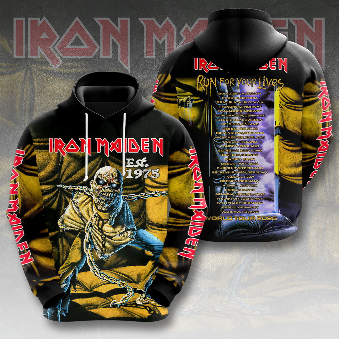 Iron Maiden Merch Retro Hoodie