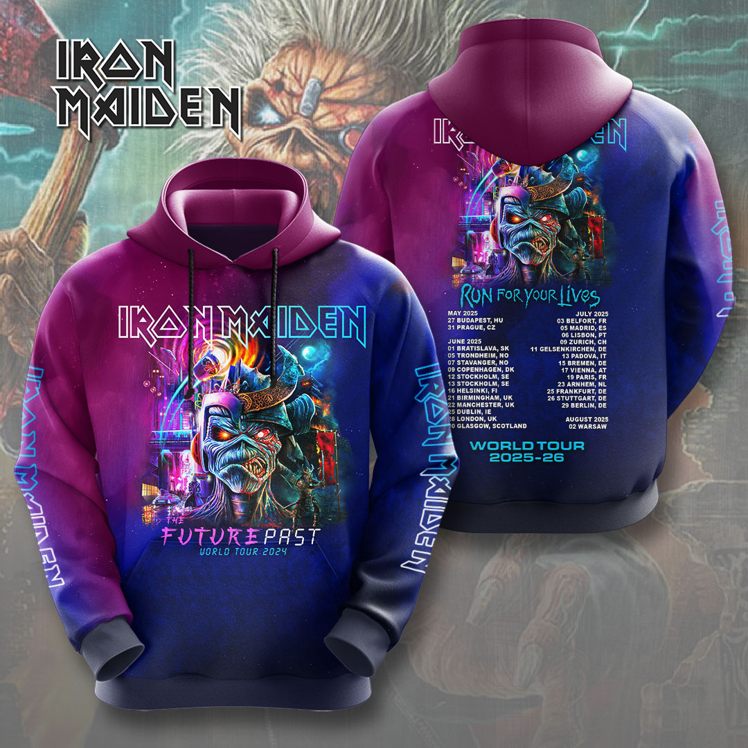 Iron Maiden Gig Poster Hoodie