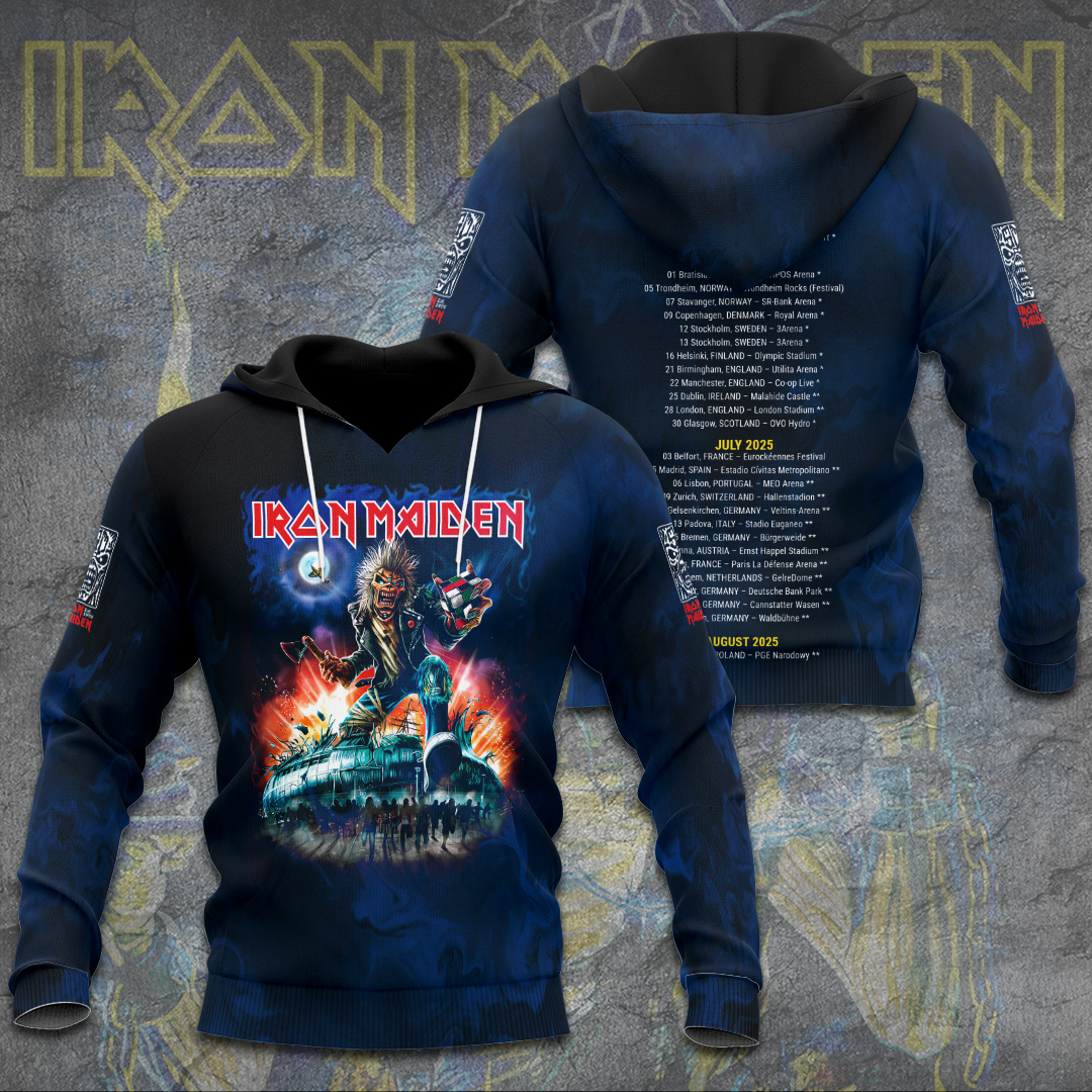 Iron Maiden Vintage Metal Poster Hoodie