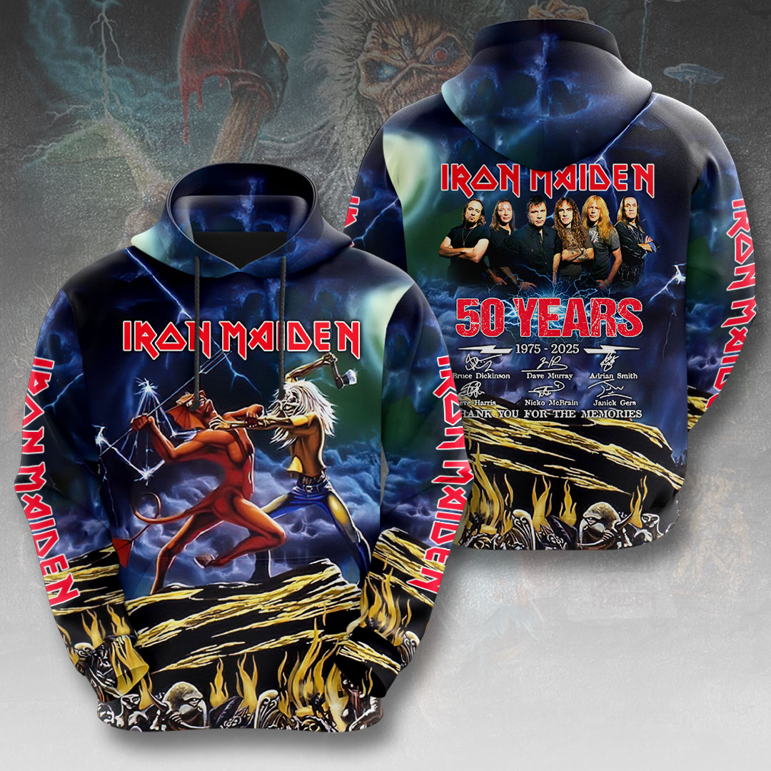 Iron Maiden Metal Legends 1975-2025 Hoodie
